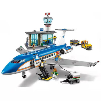 Klocki Samolot Terminal Pasażerski Lotnisko Jak LEGO