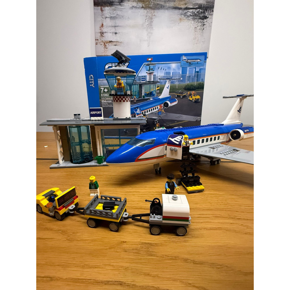 Klocki Samolot Terminal Pasażerski Lotnisko Jak LEGO
