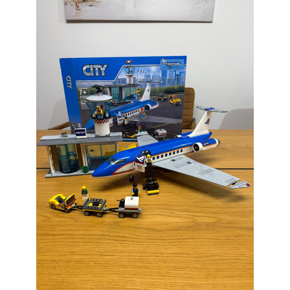 Klocki Samolot Terminal Pasażerski Lotnisko Jak LEGO