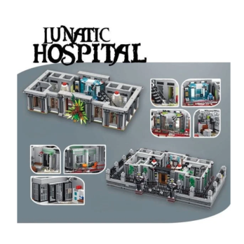 Klocki Konstrukcyjne Szpital Lunatic 3-poziomowy Jak LEGO