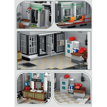 Klocki Konstrukcyjne Szpital Lunatic 3-poziomowy Jak LEGO