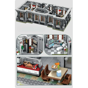 Klocki Konstrukcyjne Szpital Lunatic 3-poziomowy Jak LEGO