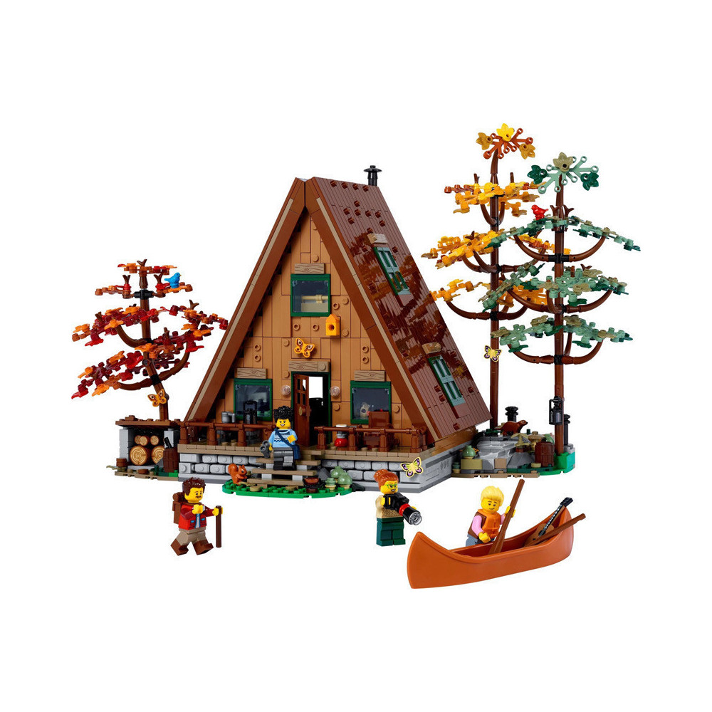 Klocki Konstrukcyjne Wiejska Chata Dom Drzewa Kajak pasuje do Lego
