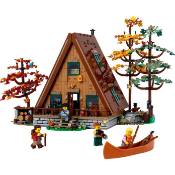 Klocki Konstrukcyjne Wiejska Chata Dom Drzewa Kajak pasuje do Lego