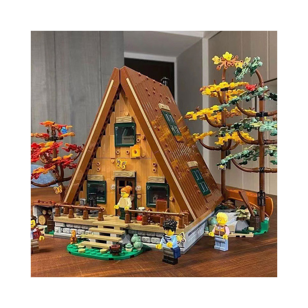 Klocki Konstrukcyjne Wiejska Chata Dom Drzewa Kajak pasuje do Lego