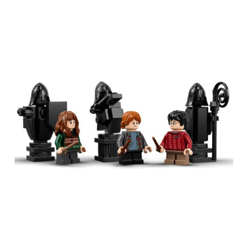 Klocki Konstrukcyjne Hogwart Gra W Szachy Dla Czarodziejów pasuje do Lego