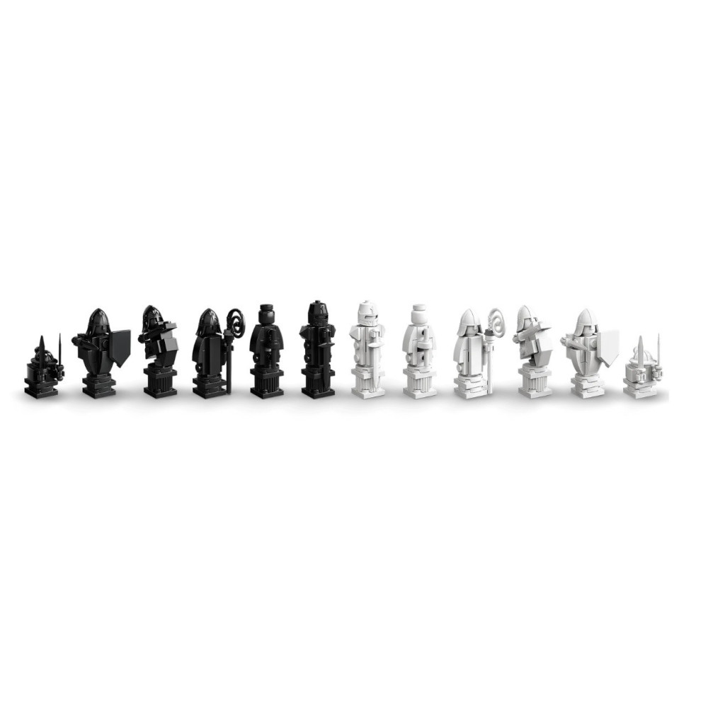 Klocki Konstrukcyjne Hogwart Gra W Szachy Dla Czarodziejów pasuje do Lego