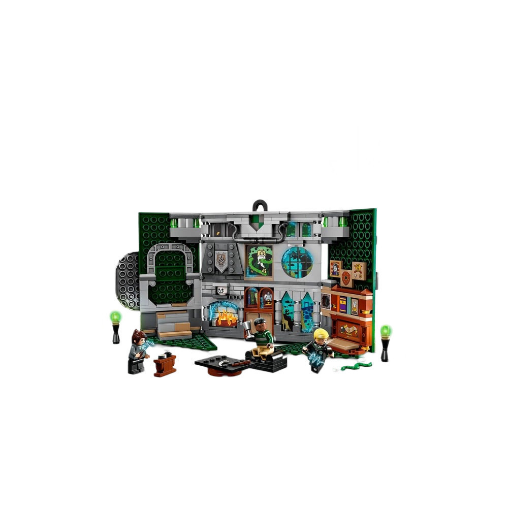 Klocki Konstrukcyjne Harry Potter Flaga Slytherinu Pasuje do Lego
