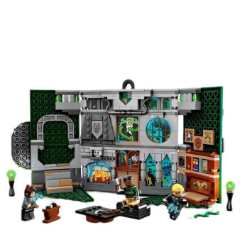 Klocki Konstrukcyjne Harry Potter Flaga Slytherinu Pasuje do Lego