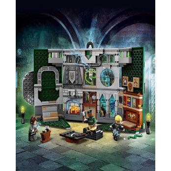 Klocki Konstrukcyjne Harry Potter Flaga Slytherinu Pasuje do Lego