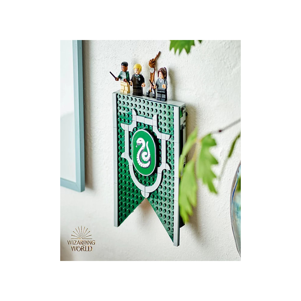 Klocki Konstrukcyjne Harry Potter Flaga Slytherinu Pasuje do Lego