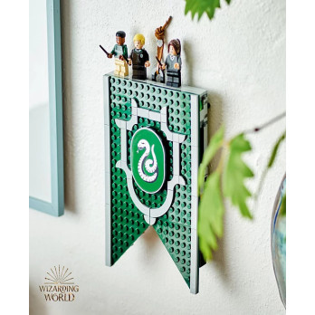 Klocki Konstrukcyjne Harry Potter Flaga Slytherinu Pasuje do Lego