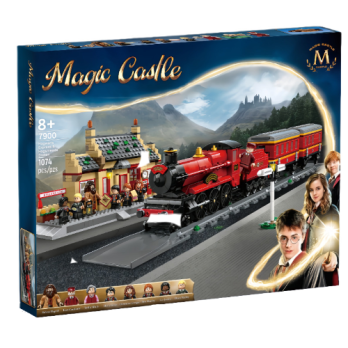 Klocki HARRY POTTER Express Pociąg Stacja Hogsmeade Pasuje do Lego