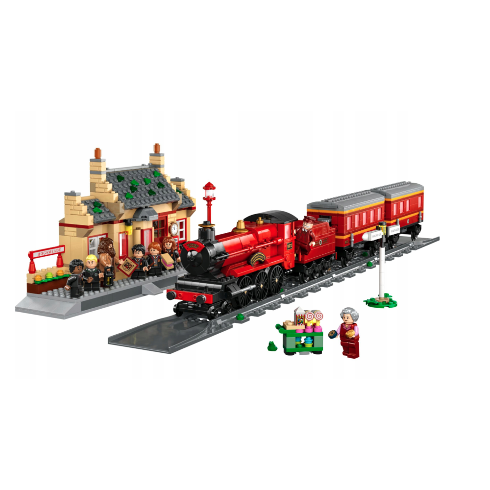 Klocki HARRY POTTER Express Pociąg Stacja Hogsmeade Pasuje do Lego