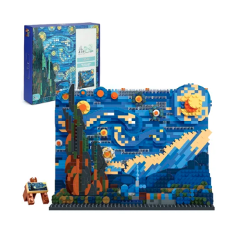 Klocki Obraz Van Gogh Gwiaździste Niebo 1858 Elementów Jak Lego