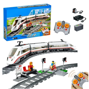Klocki Konstrukcyjne City Zestaw Do Budowania Superszybki Pociąg Pasażerski 610 Elementy Prezent Jak Lego 14+