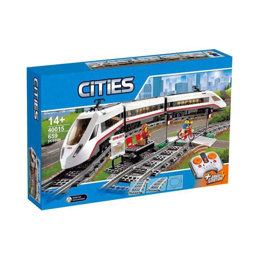 Klocki Konstrukcyjne City Zestaw Do Budowania Superszybki Pociąg Pasażerski 610 Elementy Prezent Jak Lego 14+