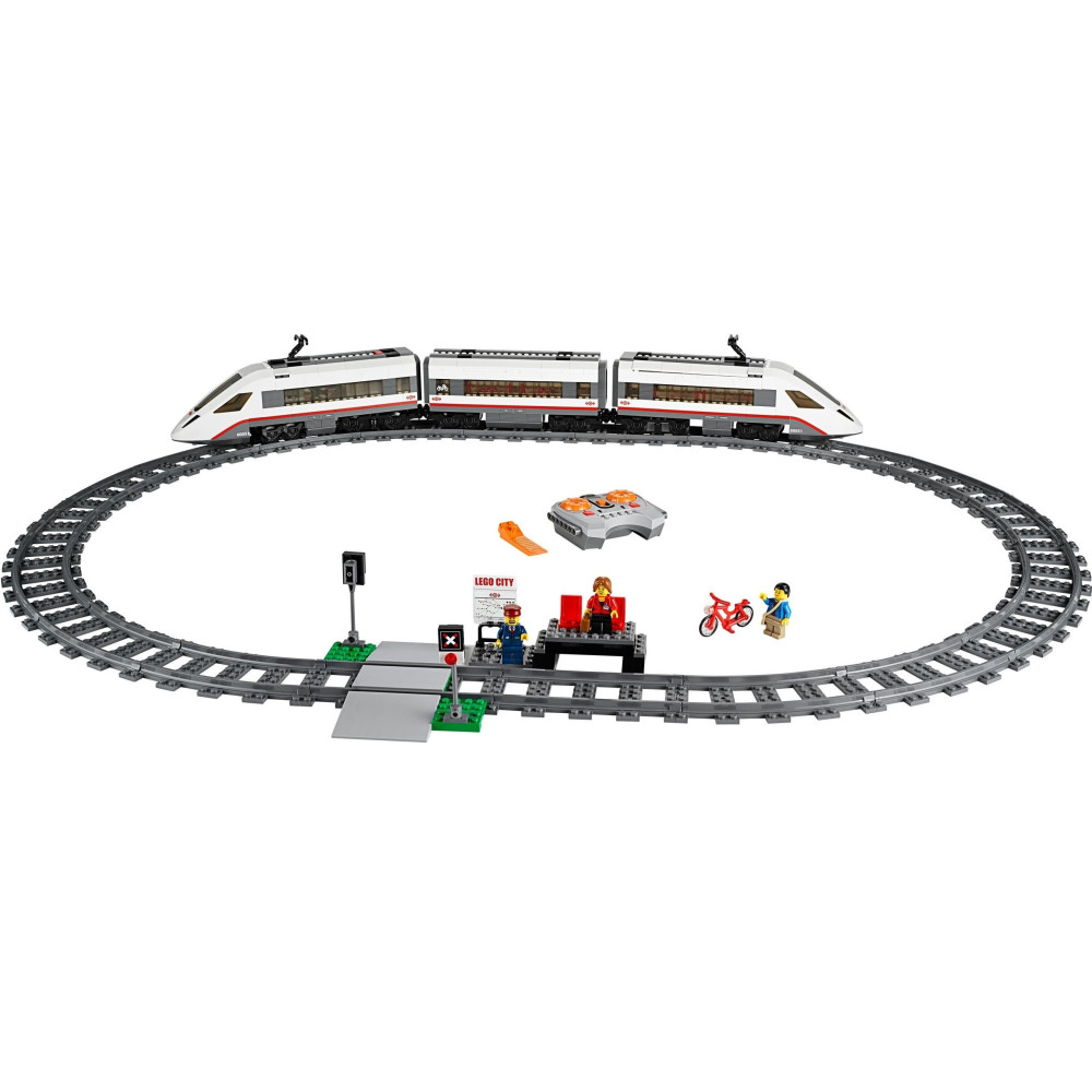 Klocki Konstrukcyjne City Zestaw Do Budowania Superszybki Pociąg Pasażerski 610 Elementy Prezent Jak Lego 14+