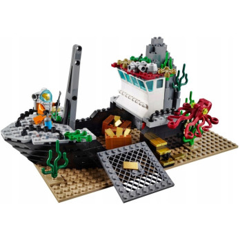 Klocki Konstrukcyjne Zestaw Do Budowania Statek Do Badań Głębinowych 717 Elementy Prezent Jak Lego City 7+