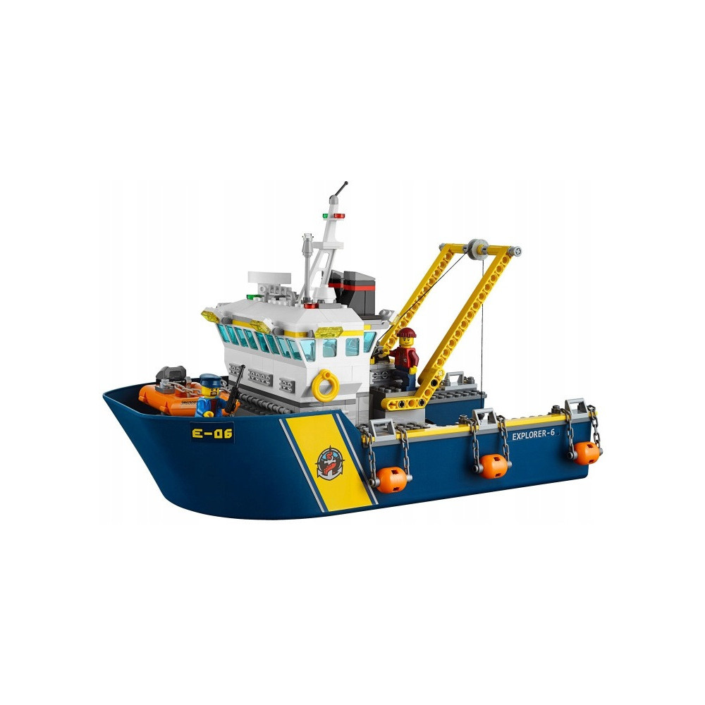 Klocki Konstrukcyjne Zestaw Do Budowania Statek Do Badań Głębinowych 717 Elementy Prezent Jak Lego City 7+