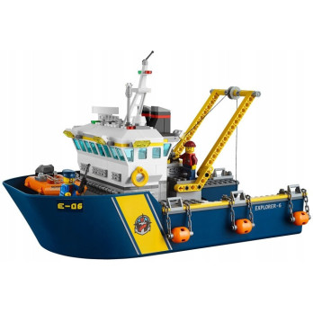 Klocki Konstrukcyjne Zestaw Do Budowania Statek Do Badań Głębinowych 717 Elementy Prezent Jak Lego City 7+