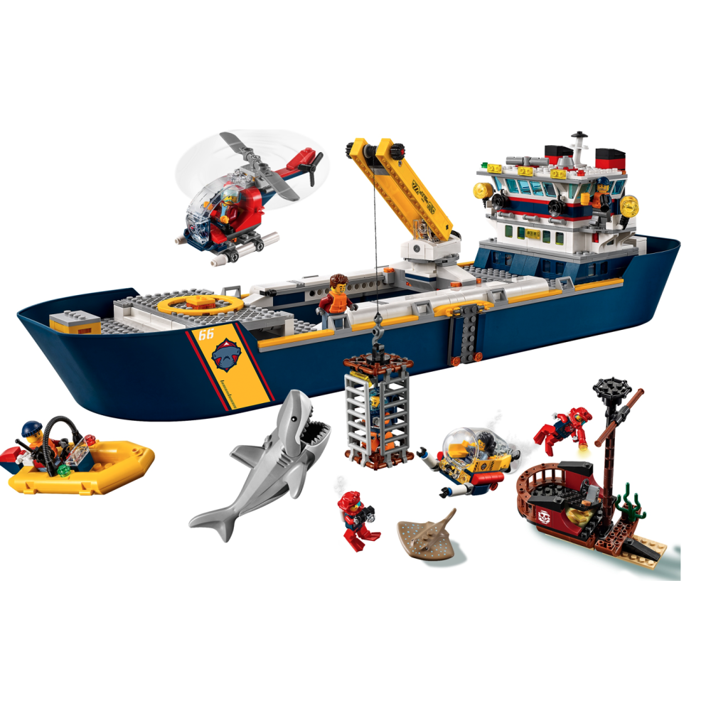 Klocki Konstrukcyjne Statek Badaczy Oceanu 745 Elementy 7+ Prezent Jak Lego City