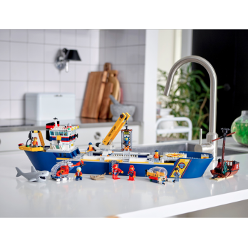 Klocki Konstrukcyjne Statek Badaczy Oceanu 745 Elementy 7+ Prezent Jak Lego City