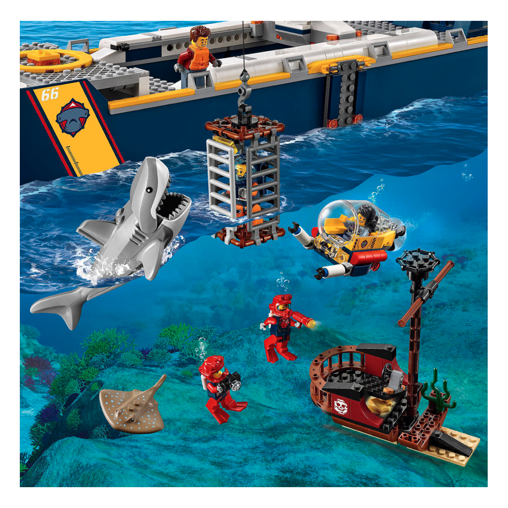 Klocki Konstrukcyjne Statek Badaczy Oceanu 745 Elementy 7+ Prezent Jak Lego City