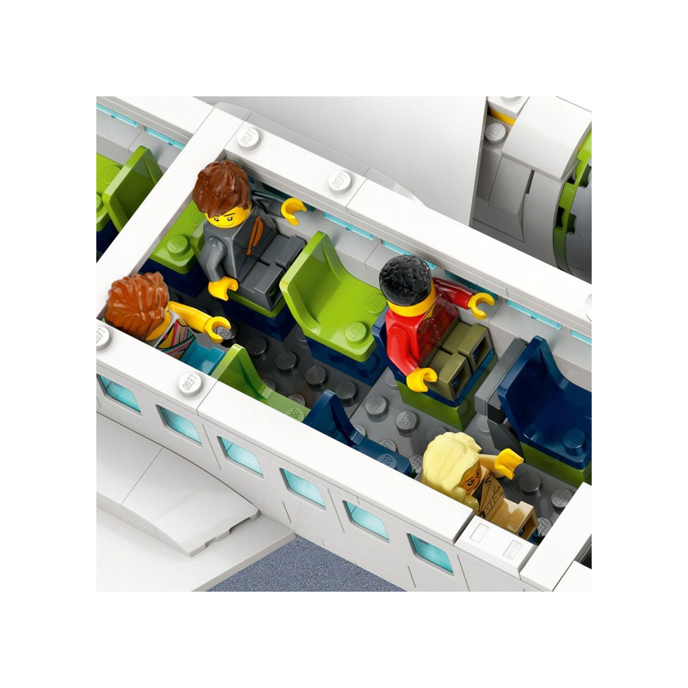 Klocki Konstrukcyjne Zestaw Do Budowania Samolot Pasażerski Jak Lego City 913 Elementy 7+