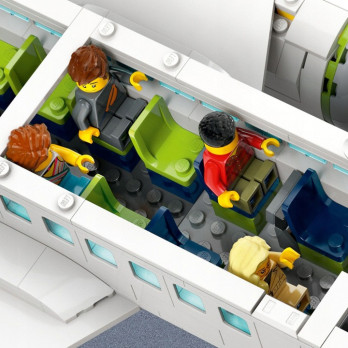 Klocki Konstrukcyjne Zestaw Do Budowania Samolot Pasażerski Jak Lego City 913 Elementy 7+
