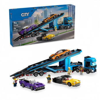 Klocki Konstrukcyjne Laweta Z Samochodami Sportowymi 998 Elementy 7+ Prezent Jak Lego City