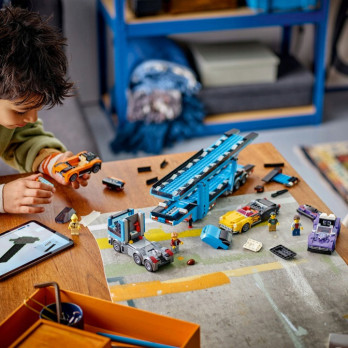 Klocki Konstrukcyjne Laweta Z Samochodami Sportowymi 998 Elementy 7+ Prezent Jak Lego City