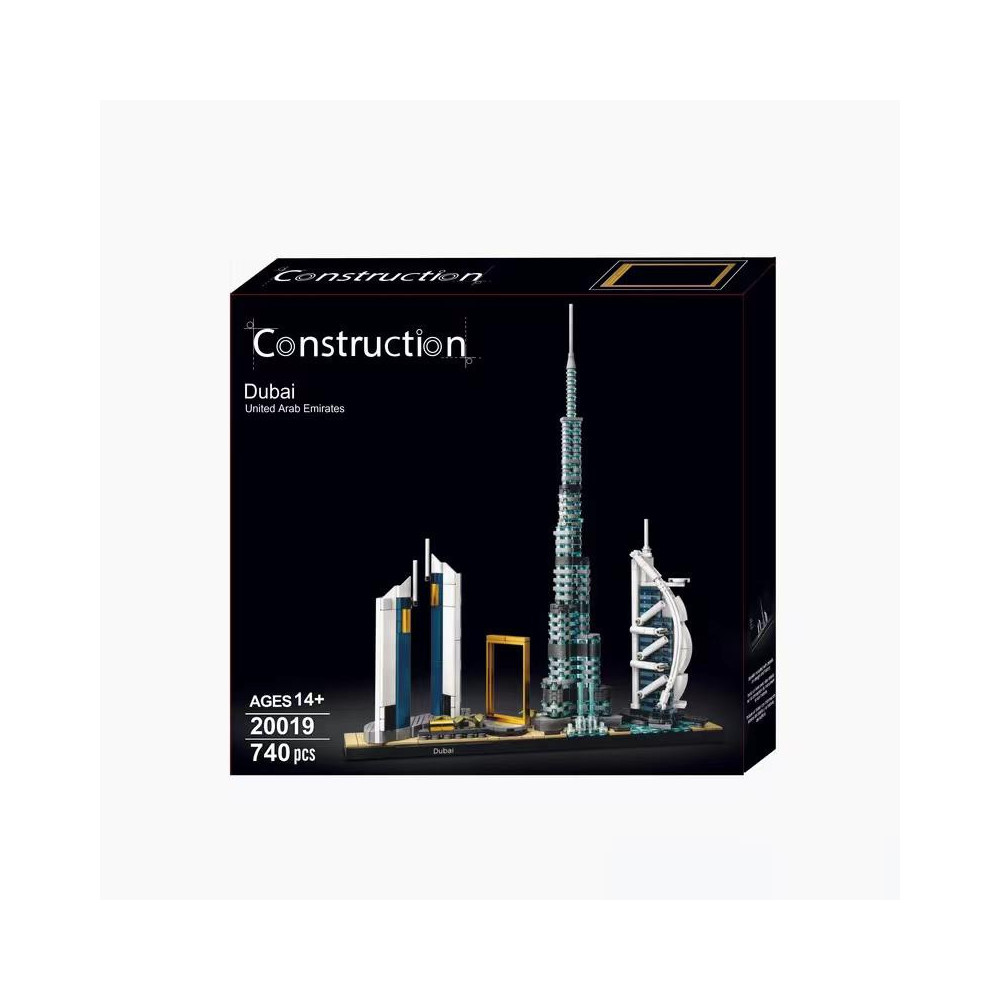 Klocki Konstrukcyjne Architecture Dubaj Dubai Skyline Zestaw Klocki Prezent Jak Lego 14+ 740 Elementy