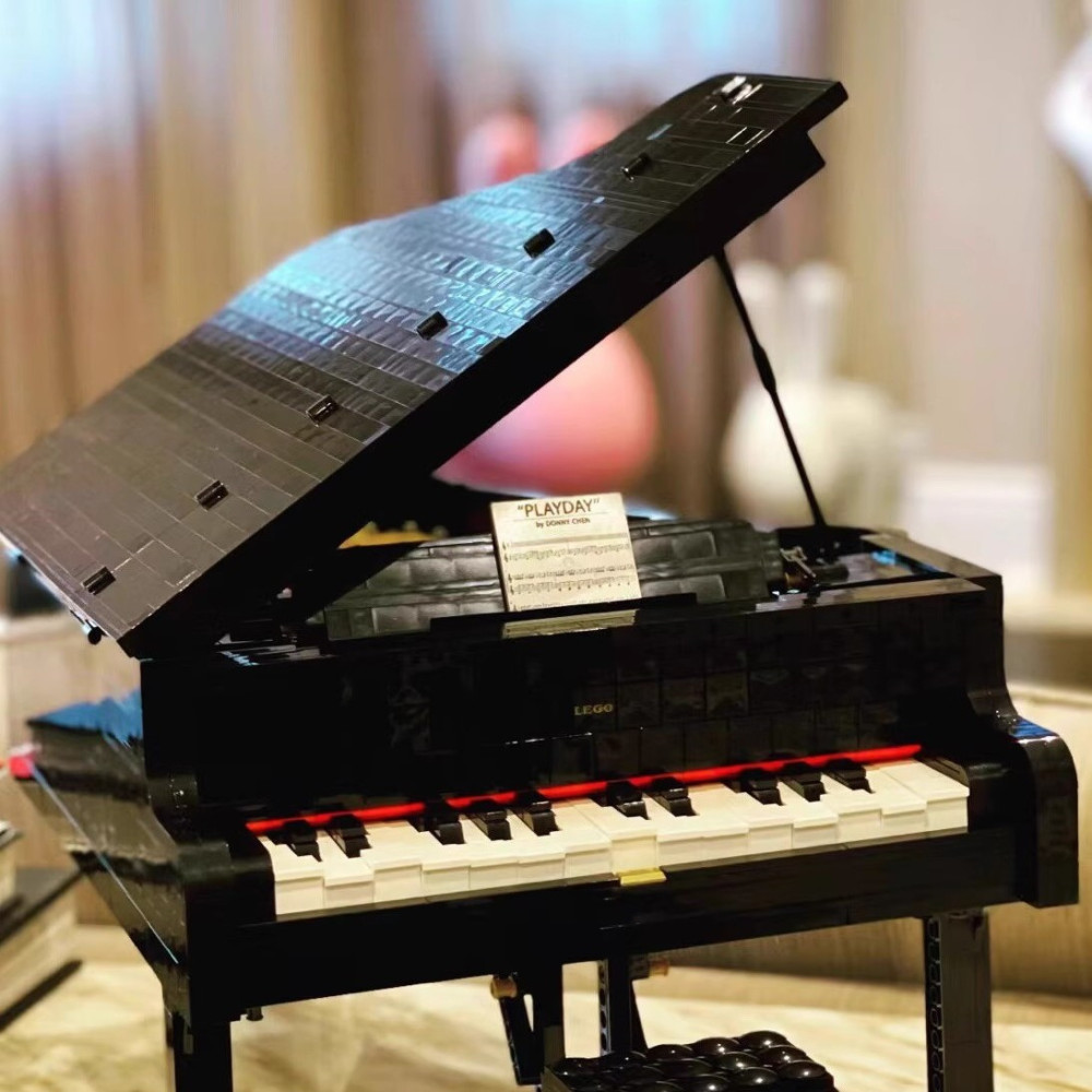 Klocki Konstrukcyjne Zestaw Do Budowania Fortepian Grand Piano 3662 Elementy 18+ Prezent Jak Lego