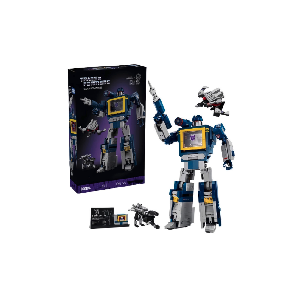 Klocki Konstrukcyjne Zestaw Do Budowania Transformers Soundwave Dla Fanów Prezent Jak Lego 1505 Elementy 18+