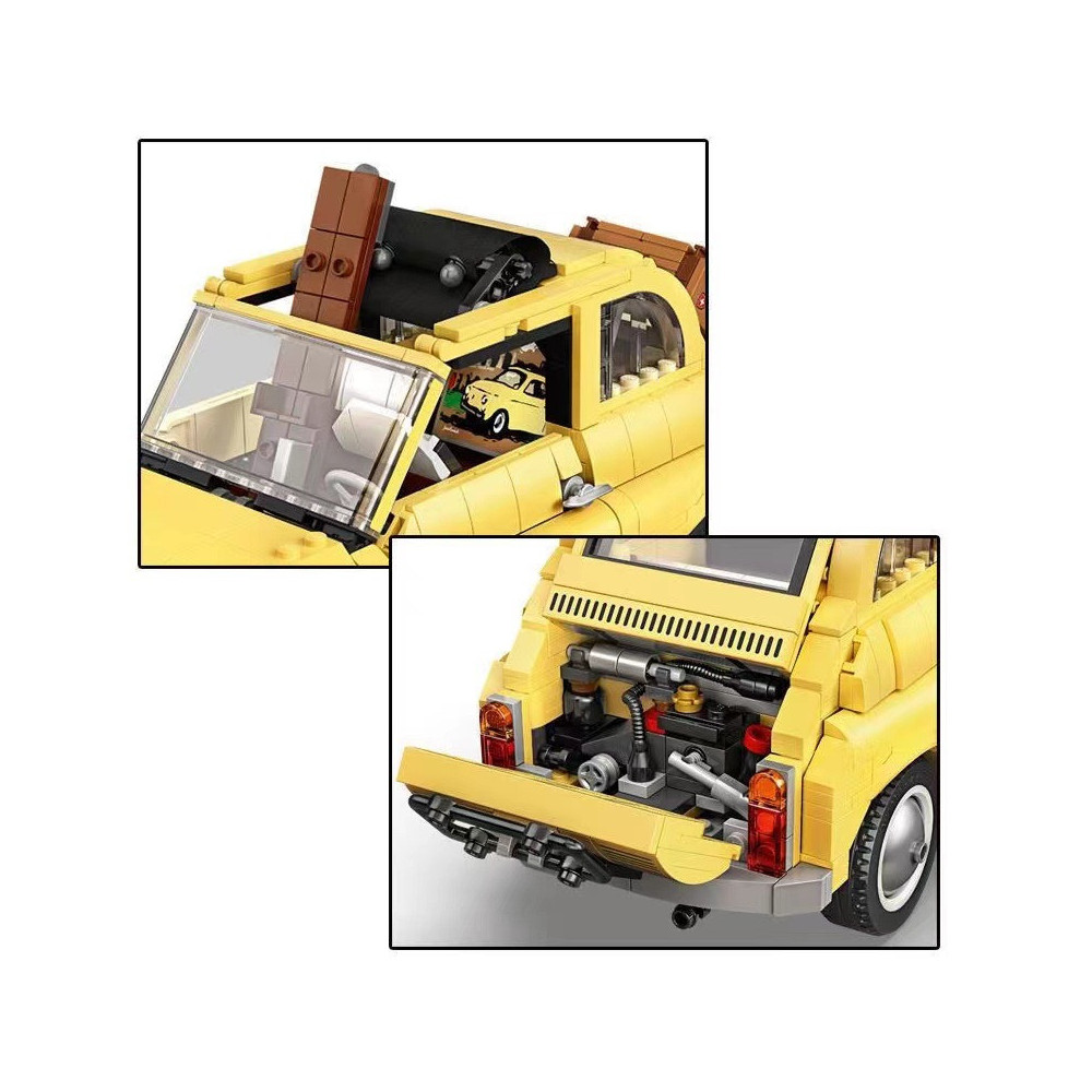 Klocki Konstrukcyjne Zestaw Do Budowania Fiat 500 960 Elementy 16+ Prezent Jak Lego
