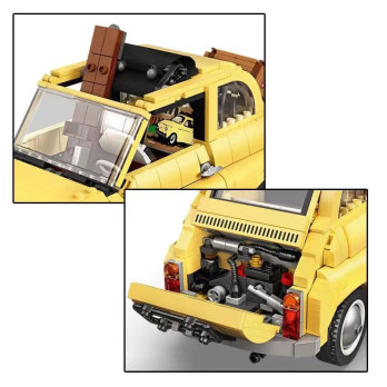 Klocki Konstrukcyjne Zestaw Do Budowania Fiat 500 960 Elementy 16+ Prezent Jak Lego