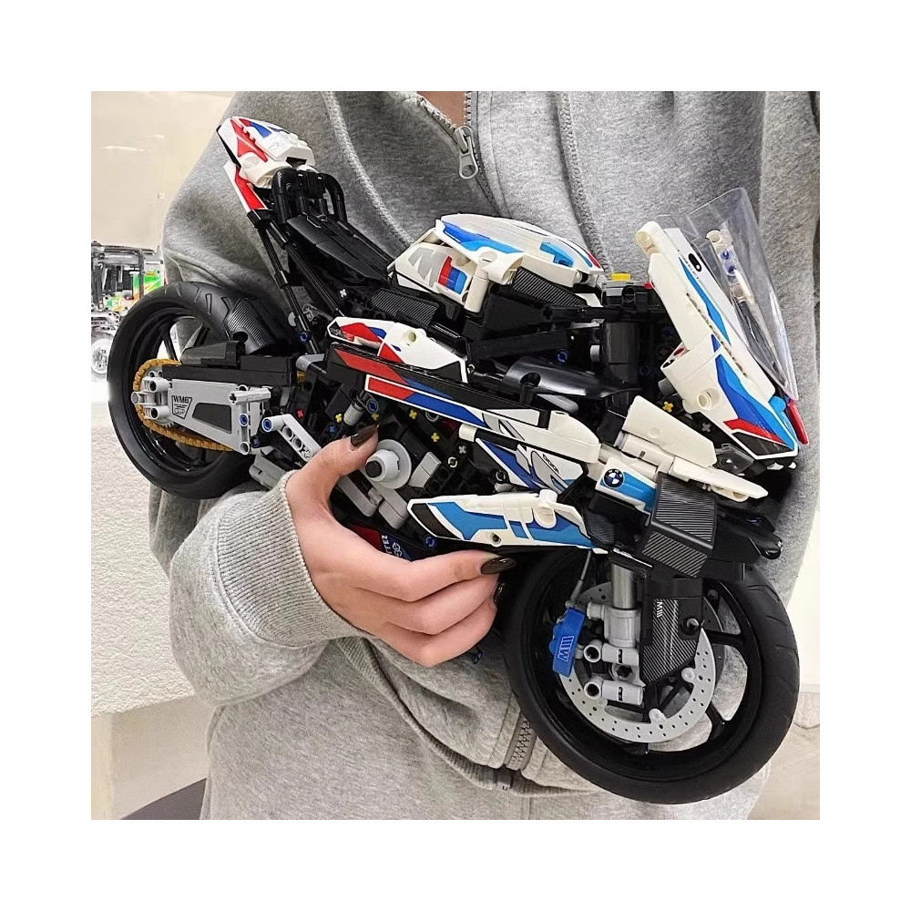 Klocki Konstrukcyjne Zestaw Do Budowania BMW M 1000 RR Dla Fanów Prezent Jak Lego 1920