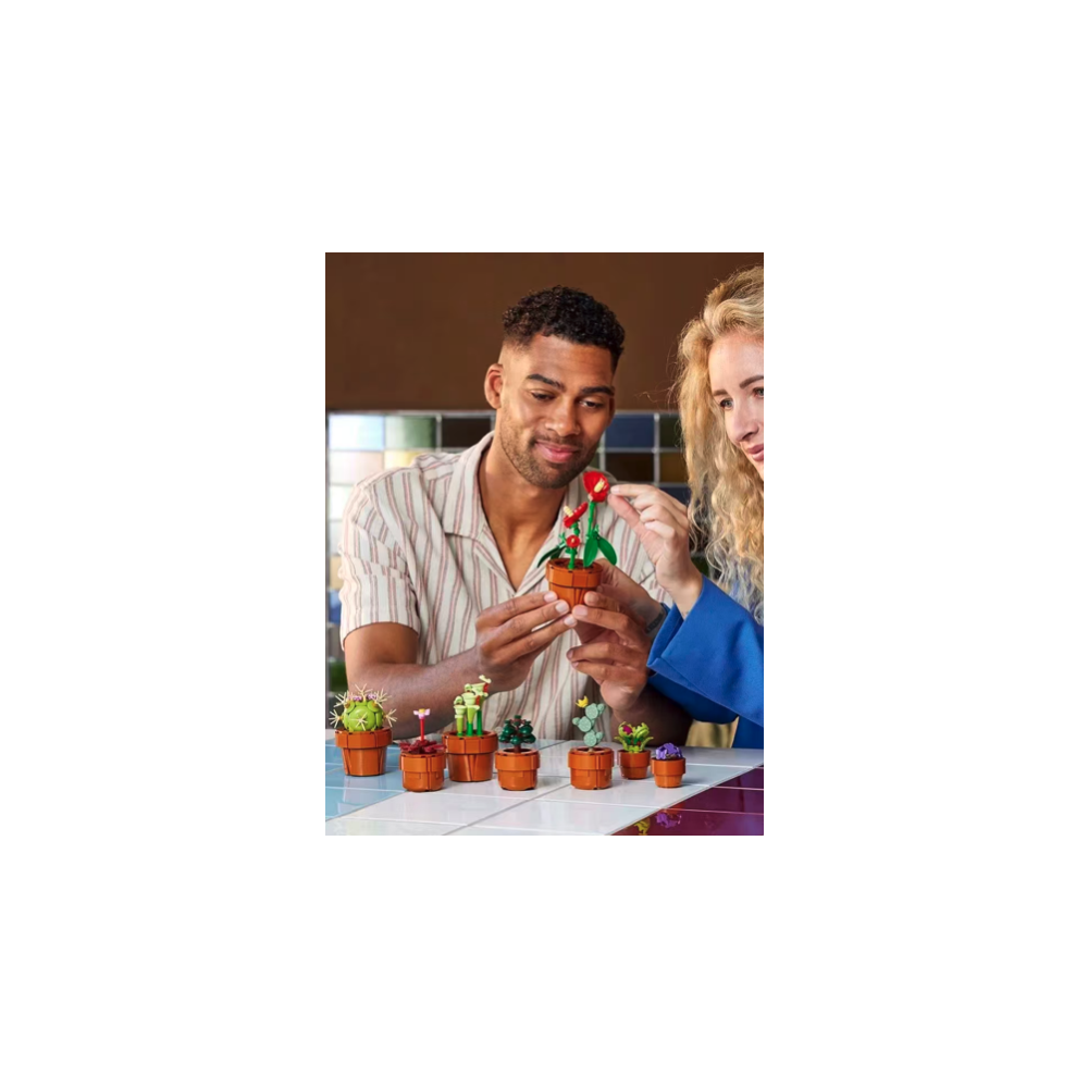 Klocki Konstrukcyjne Zestaw Do Budowania Małe Roślinki ICONS Prezent Jak Lego 758 Elementy 18+