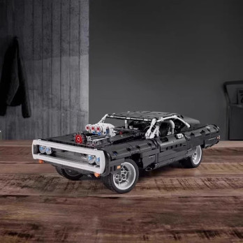 Klocki Konstrukcyjne Zestaw Do Budowania Dom's Dodge Charger Auto Prezent Jak Lego 1077 Elementy 1:13