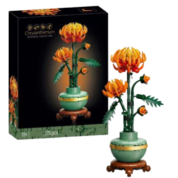 Klocki Konstrukcyjne Botanical Chryzantema Kwiat Zestaw Do Budowania 18+ 278 Elementy Jak Lego
