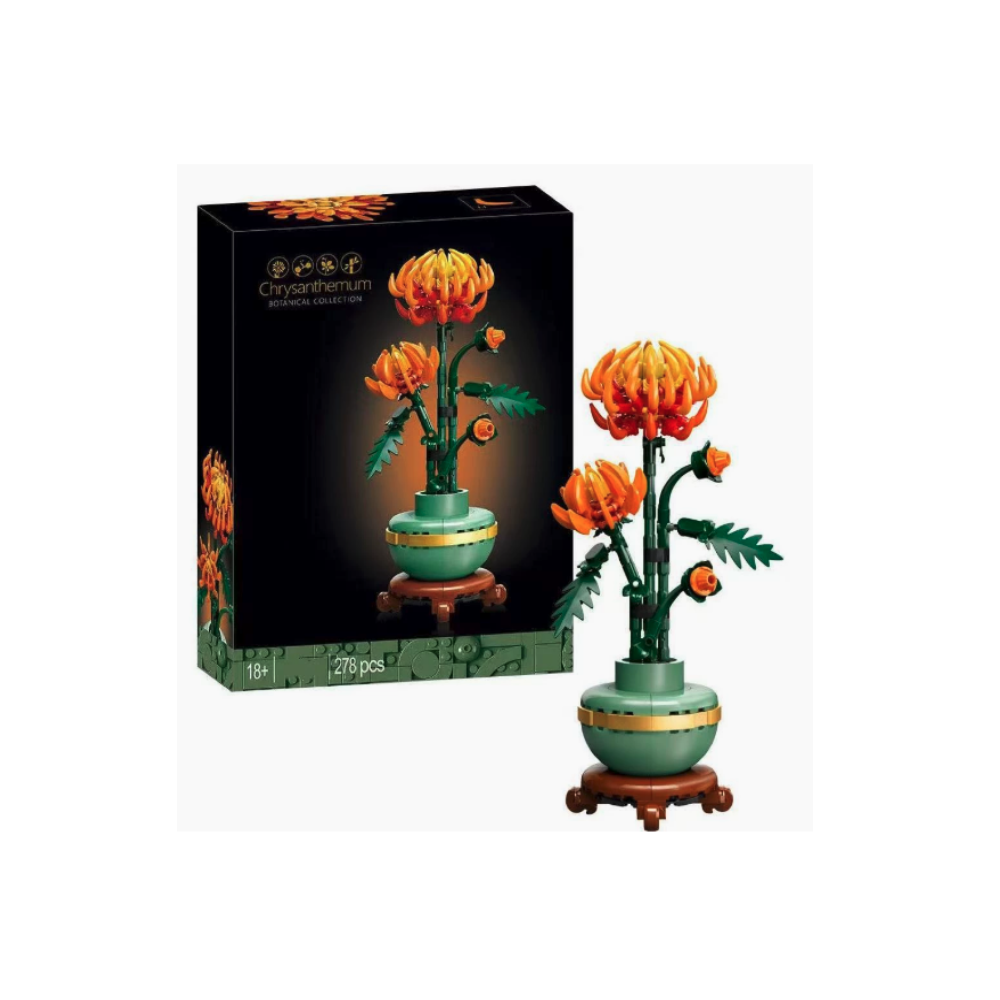 Klocki Konstrukcyjne Botanical Chryzantema Kwiat Zestaw Do Budowania 18+ 278 Elementy Jak Lego