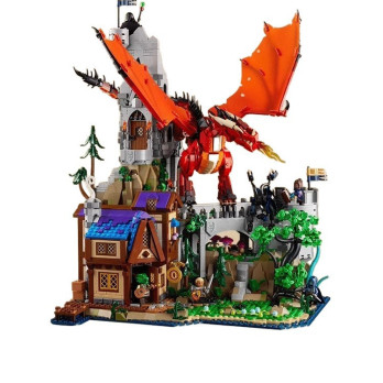 Klocki konstrukcyjne Zestaw Do Budowania Opowieść Czerwonego Smoka Jak Lego 3745 Elementy