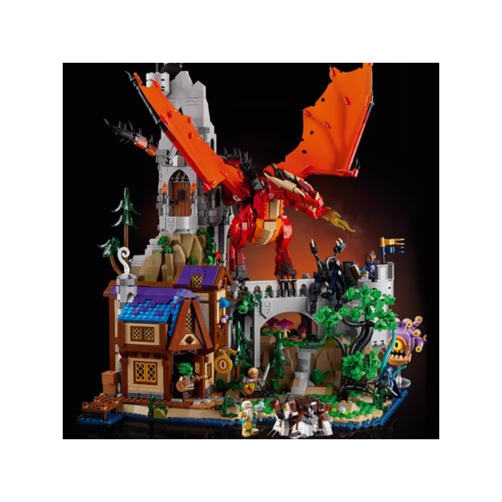 Klocki konstrukcyjne Zestaw Do Budowania Opowieść Czerwonego Smoka Jak Lego 3745 Elementy