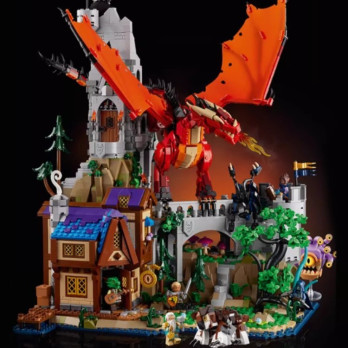 Klocki konstrukcyjne Zestaw Do Budowania Opowieść Czerwonego Smoka Jak Lego 3745 Elementy