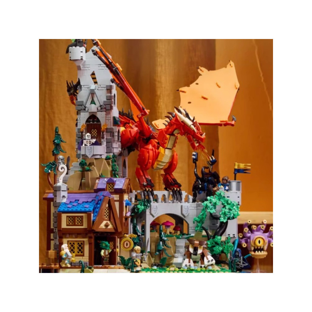 Klocki konstrukcyjne Zestaw Do Budowania Opowieść Czerwonego Smoka Jak Lego 3745 Elementy