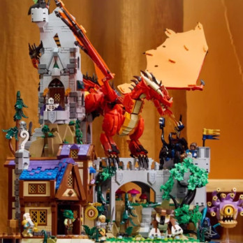 Klocki konstrukcyjne Zestaw Do Budowania Opowieść Czerwonego Smoka Jak Lego 3745 Elementy
