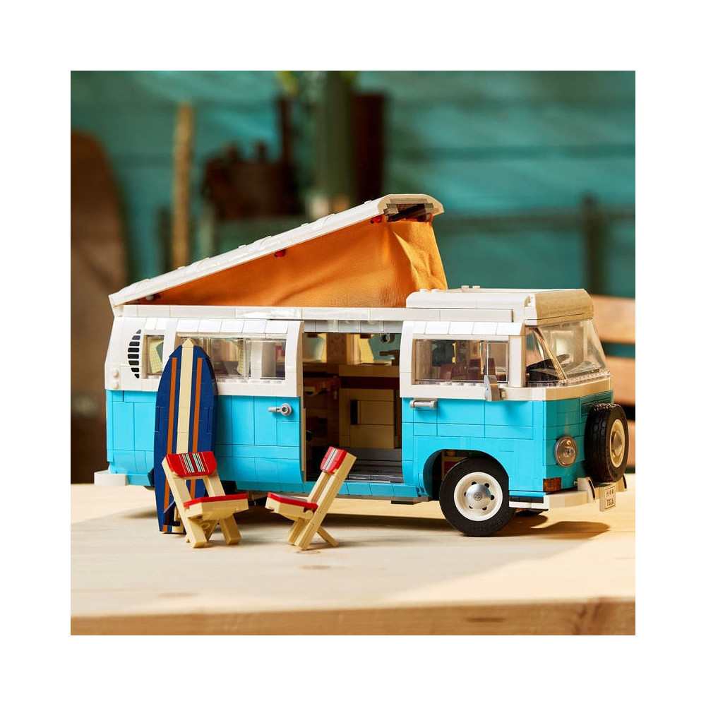 Klocki Konstrukcyjne Do Budowania Volkswagen T2 Camper Van Zestaw Do Budowania Jak Lego 2207 Elementy