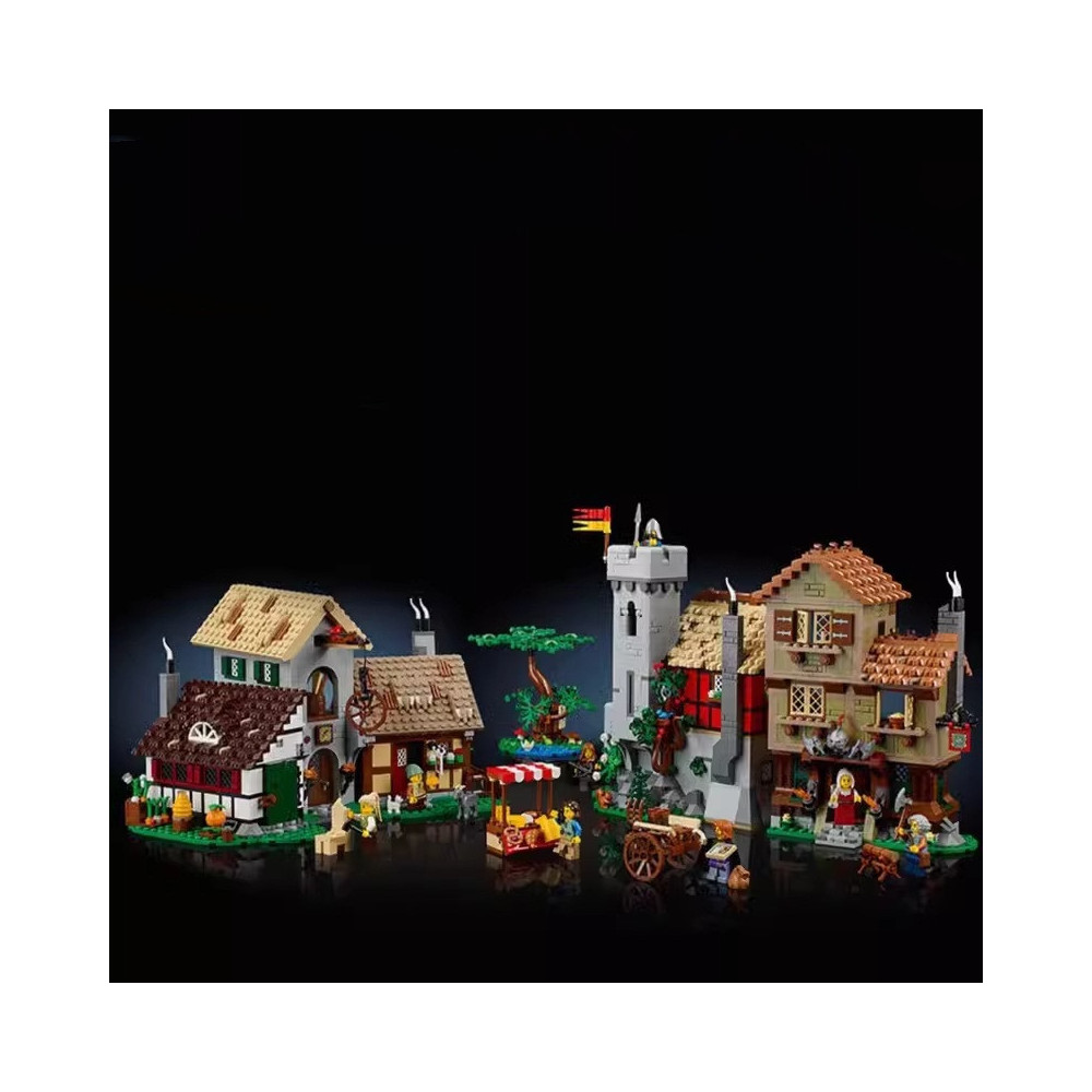 Klocki Konstrukcyjne Średniowieczny Plac Miejski 18+ 3304 Elementy Prezent Do Budowania Jak Lego