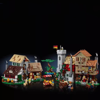 Klocki Konstrukcyjne Średniowieczny Plac Miejski 18+ 3304 Elementy Prezent Do Budowania Jak Lego